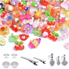 stino 120pcs Flatback Resin Slime Charms Set for Jewelry Making, Cute