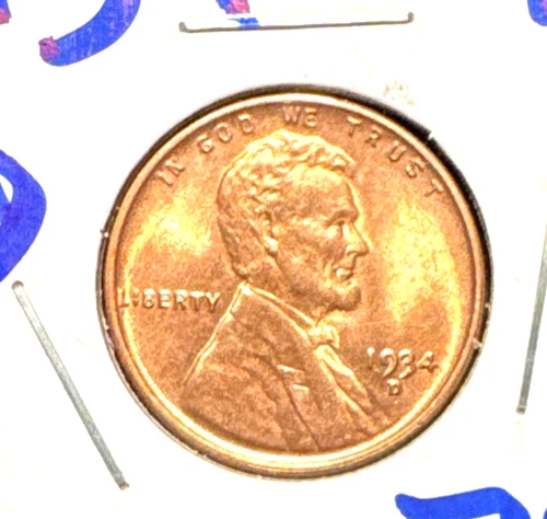1934 d lincoln wheat cent Gem BU