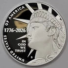 1776 - 2026 S Silver Proof Enduring Liberty Half Dollar .999 Silver