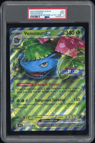 2025 POKEMON STELLAR CROWN PREMIUM COLLECTION-JUMBO #001 VENUSAUR EX PSA 9