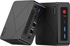 Mini PC Ryzen 5 3500U, Dual LAN Mini Computer 8GB DDR4 256GB M.2 SSD, Small Form