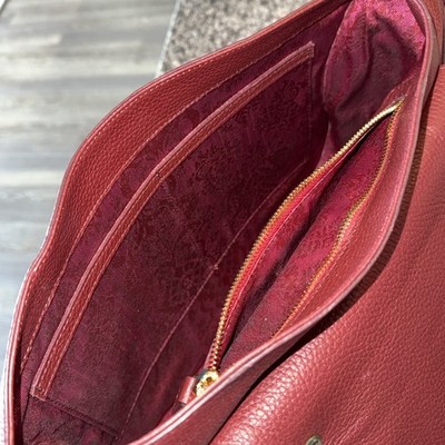 THALE BLANC - AUDREY SATCHEL: MAROON DESIGNER HANDBAG  display picture 2