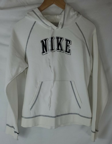 White Hoodie Sweatshirt Long Sleeve 