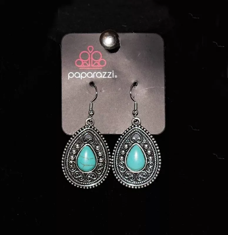 Desert nirvana blue earring paparazzi deals