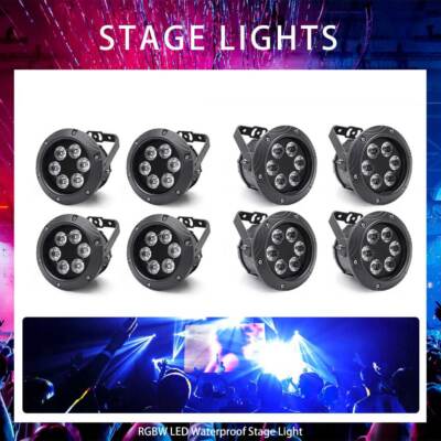 1/2/4/6/8/12Stk 120W RGBW LED Par Wasserdicht IP65 DMX Bühnenlicht Weihnachten