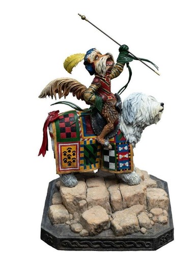LABYRINTH - Sir Didymus & Ambrosius 1/6 Polystone Statue Weta - Foto 3 di 16