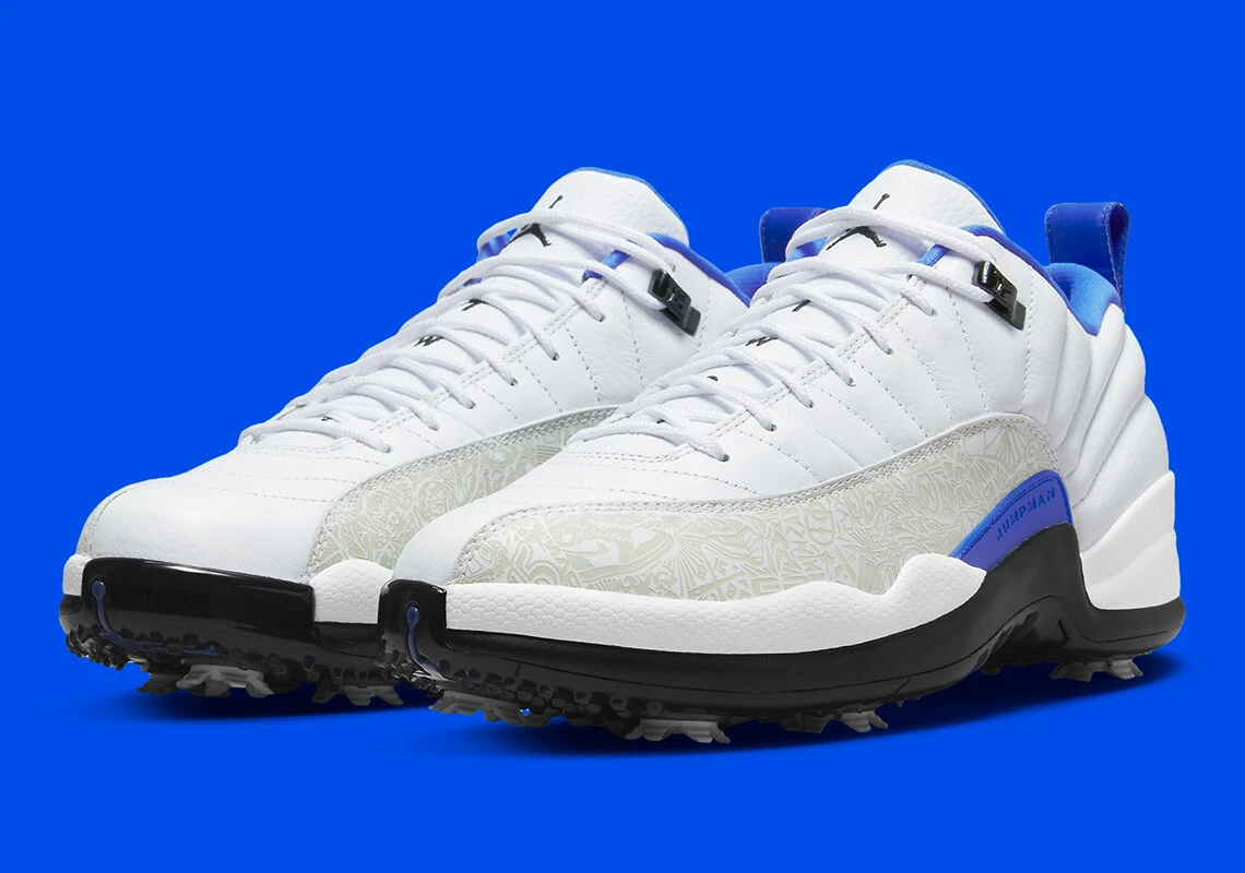Jordan 12 Golf Low White Game Royal | eBay