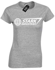 Image of STARK INDUSTRIES LADIES T SHIRT HULK TONY ARC FILM COMIC SHIELD CHRISTMAS GIFT