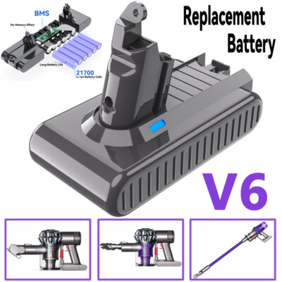 4600mAh V6 Ersatzakku für Dyson V6 Akku Kompatibel mit DC58 DC59 DC62 DC61 DC72 DC74 Animal SV03
