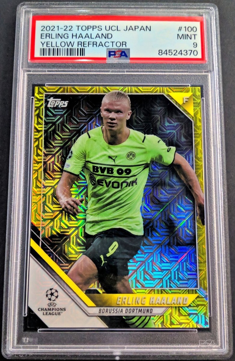 2021-22 TOPPS UCL JAPAN EDITION 100 ERLING HAALAND YELLOW