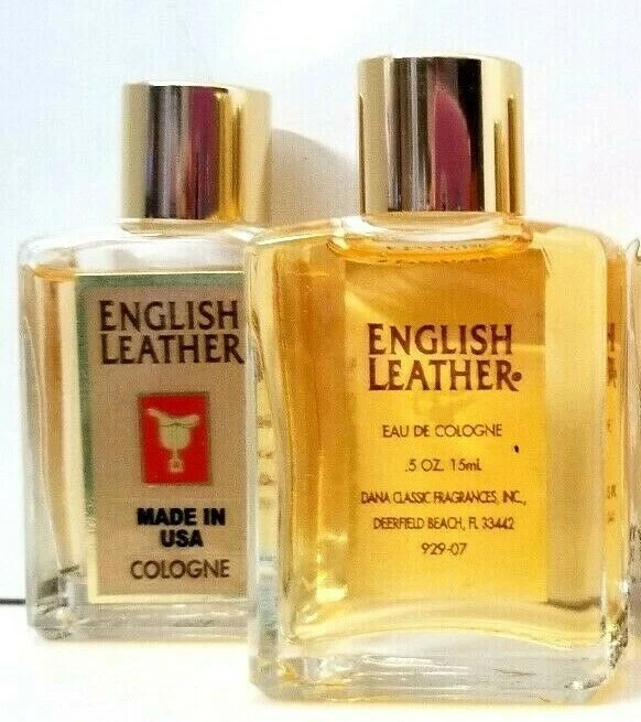 Cuero inglés por Dana EAU DE COLOGNE MINI Splash 0,5 oz + bálsamo para después del afeitado 2,5 oz Foto 4 de 4
