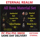 DIABLO 4 ETERNAL REALM ALL BOSS MATERIAL SET/RUNES ✅PC PS4 PS5 XBOX✅DIABLO IV