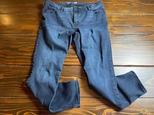 OLD Navy Jeans Women's Size 18 Navy Blue Denim Rockstar Super Skinny High Rise