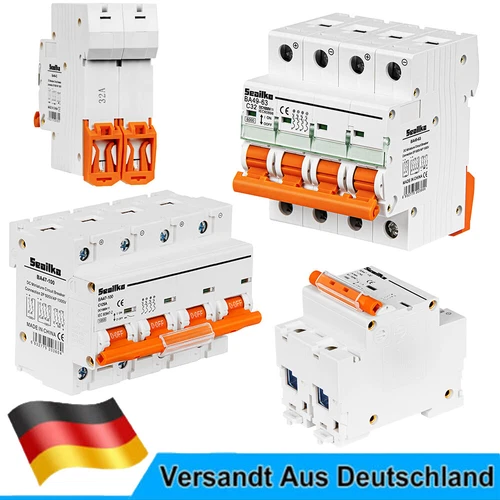 DC Leitungsschutzschalter 4-polig 1000V 2-polig 500V PV Solar Sicherungsautomat