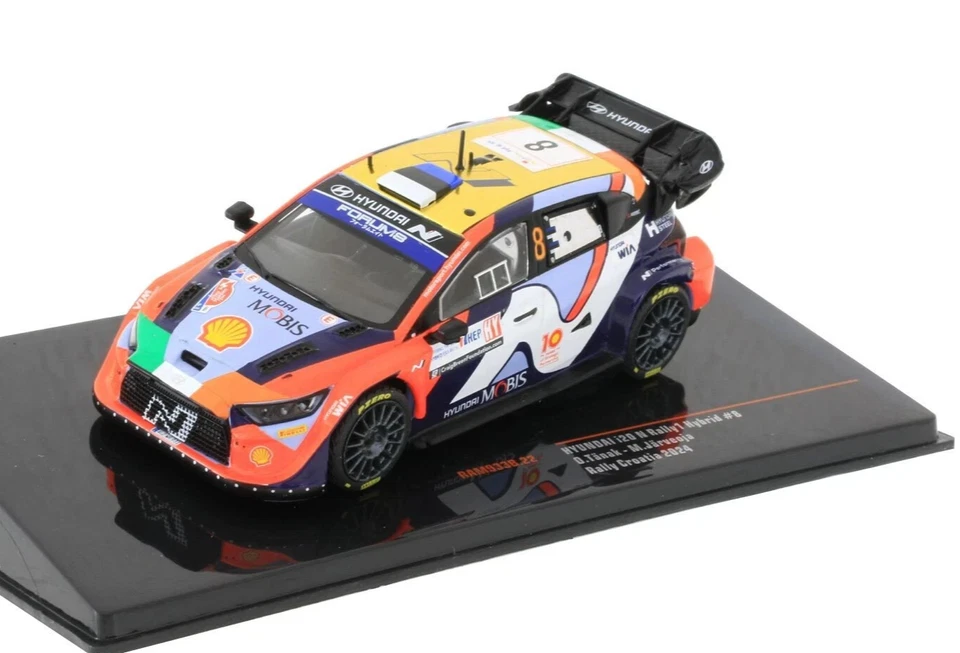 IXO 1:43 MODELLINO AUTO HYUNDAI i20 N RALLY1 WRC OTT TANAK #8 RALLY CROAZIA 2024 - Immagine 3 di 4