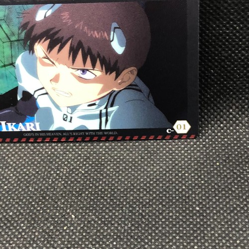 Shinji Ikar Evangelion 1.0 C-01 plastic Card 2010 Bandai Very Rare Japan F/S13 - Picture 3 of 10