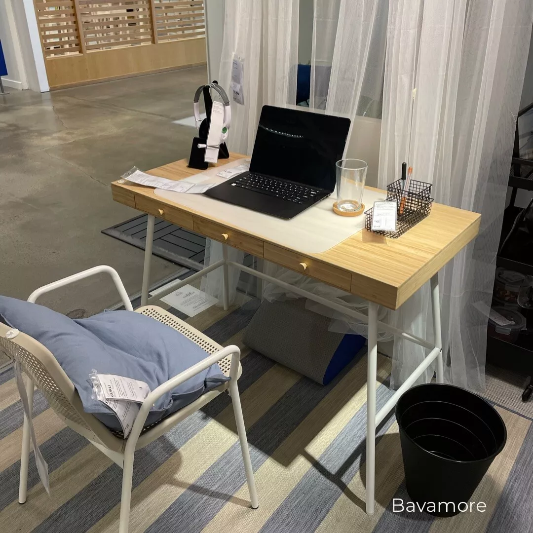 Ikea lillasen 2024 bamboo desk