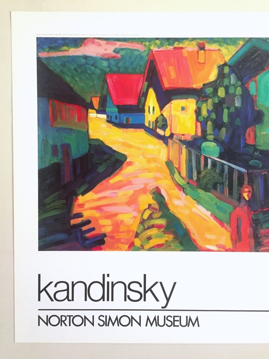 Wassily Kandinsky、VERHALTEN、海外版超希少レゾネ KANDINSKY RARE 1982 LITHOGRAPH PRINT POSTER 
