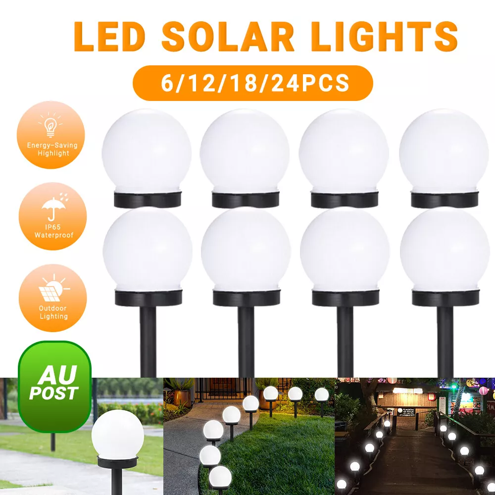 Round ball solar garden lights deals