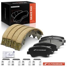 A-Premium 8x Front Brake Pads & Rear Brake Shoes for Kia Rio 2018 Hyundai Accent