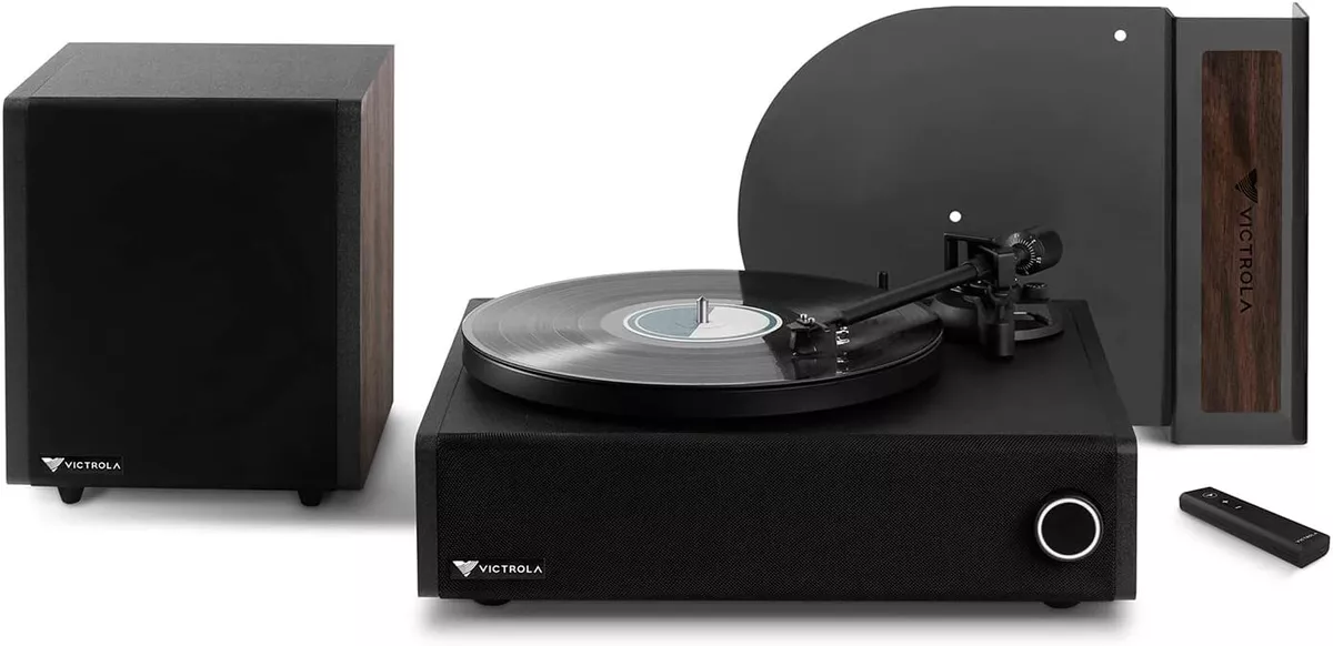 Victrola VPMS 1 ESP CST V1 Turntable and S1 Subwoofer Bundle