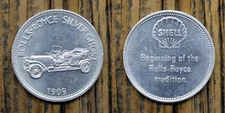 United Kingdom Shell Token Rolls-Royce Silver Ghost 1909
