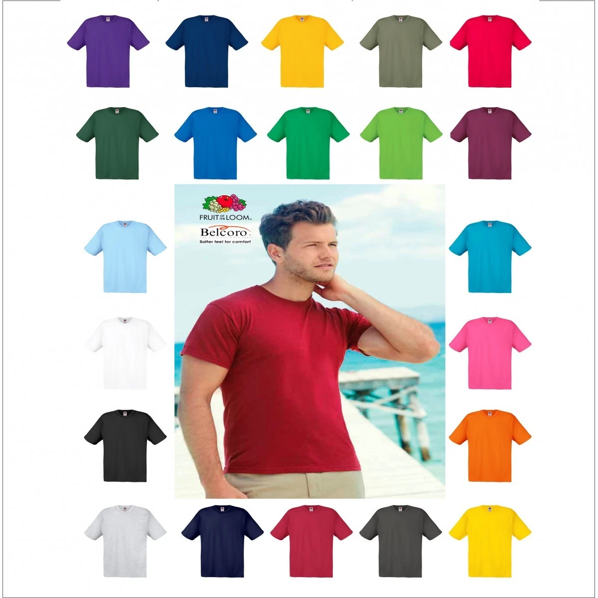 Magliette cotone shop uomo manica corta