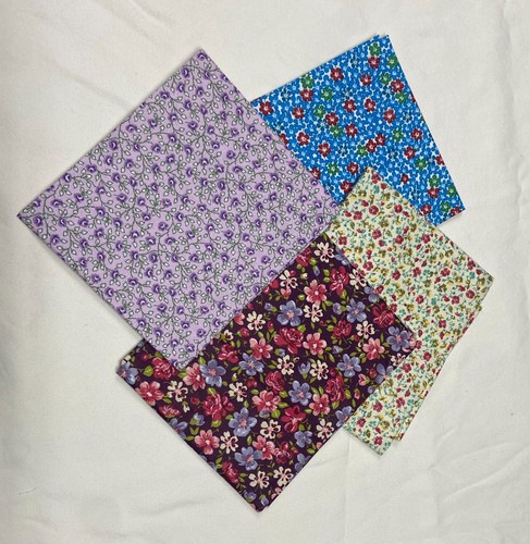 17 Cotton Quilting Craft Fabric Fat Quarter Yard Floral Flower Bundle - Picture 6 of 9