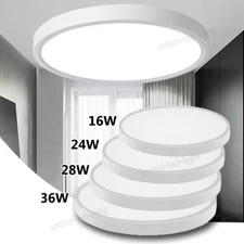 LED Panel Ceiling Light Ultra Thin Flush Mount Kitchen Home Kitchen Fixture Lamp