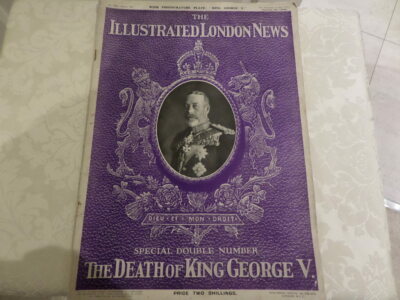 ARTIKEL ZUM GEDENKEN AN DEN TOD von KÖNIG GEORGE V - 1936