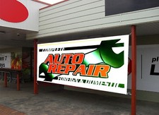 Auto Repair, Brake Service Retail Store Business Advertising Banners Signs Flags