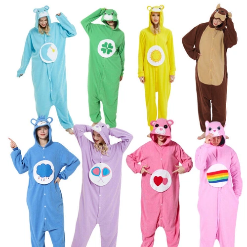 Glücksbärchi Tier-Kostüme Karneval Fasching Onesie Jumpsuit Einteiler Overall - Bild 1 von 21