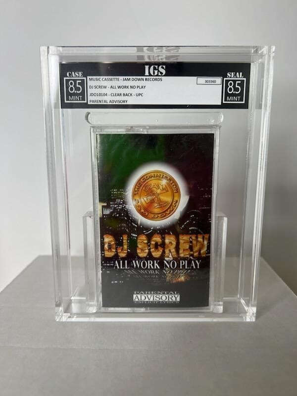 DJ SCREW - All Work No Play cassette tape Jam Down Records