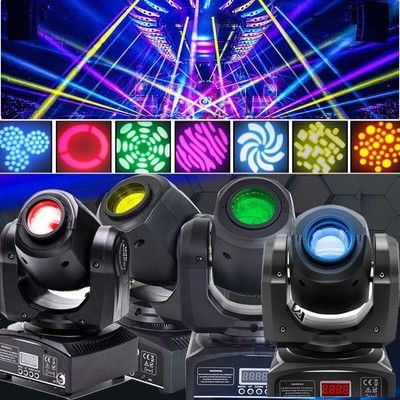 1-4Pcs 120W Moving Head Stage Light 8Gobos RGBW LED DMX Disco Spot Light Effect