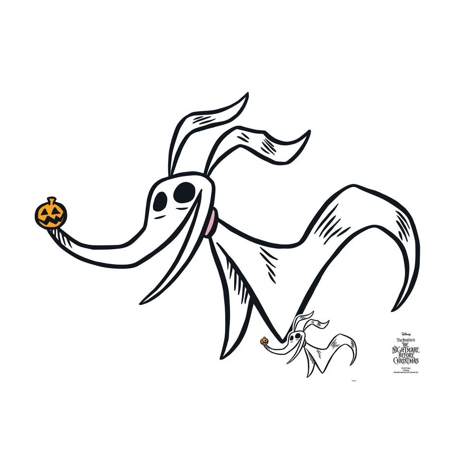 Zero The Nightmare Before Christmas Cardboard Cutout / Standee with FREE Mini