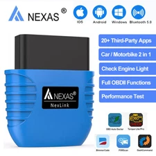 NEXAS NexLink Car Bluetooth OBDII Scanner Diagnostic Scan Tool for Android IOS