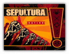 Sepultura Nation Music Car Bumper Sticker Decal - 3'' or 5''