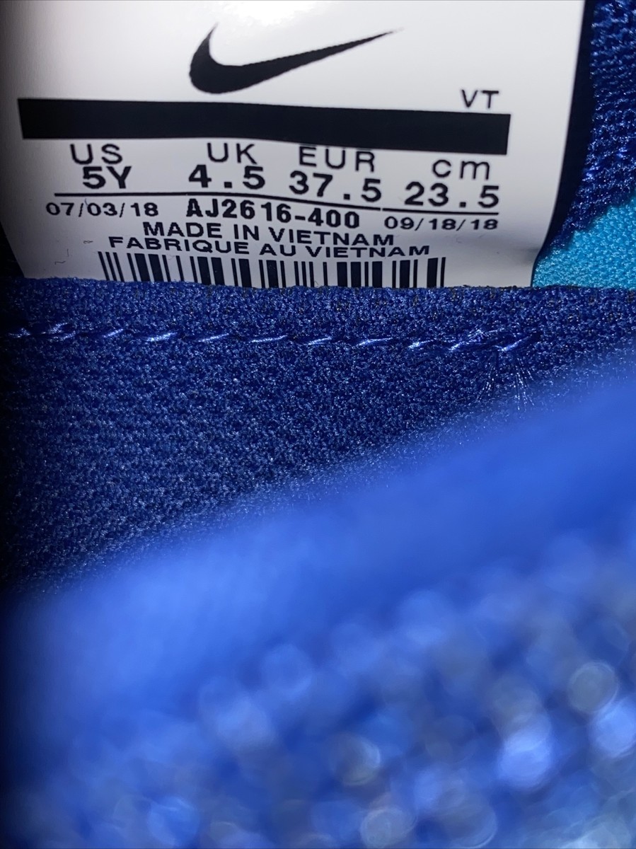 maxell ウィンドブレイカー　ネイビー Nike Air Vapormax 2019 'Indigo Force' Blue GS Size 5Y/ EU