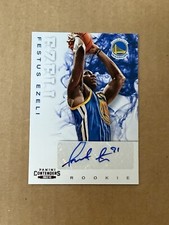 2012-13 Panini Contenders Festus Ezeli #229 Rookie Auto RC Warriors
