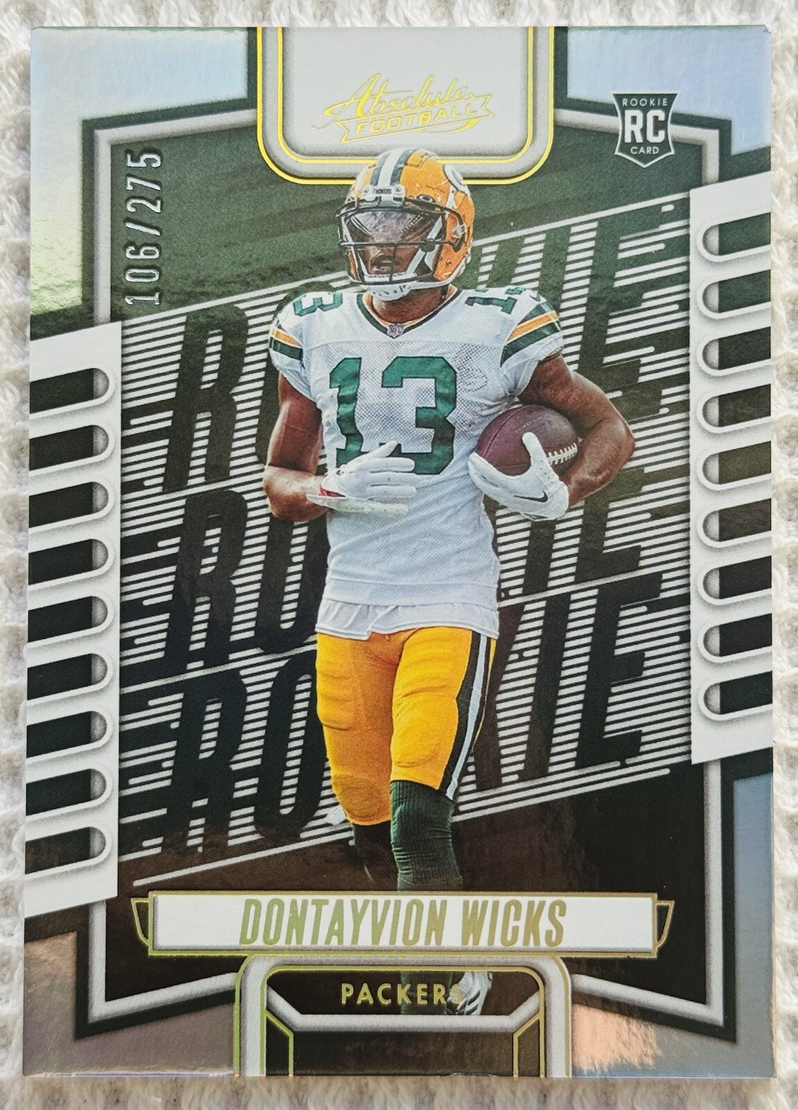 2023 Panini Absolute Dontayvion Wicks #199 RC Rookies Spectrum /275 - Packers