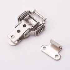 76mm Spring Loaded Toggle Latch Catch Hasp Suitcase Case Chest Tool Box Silver