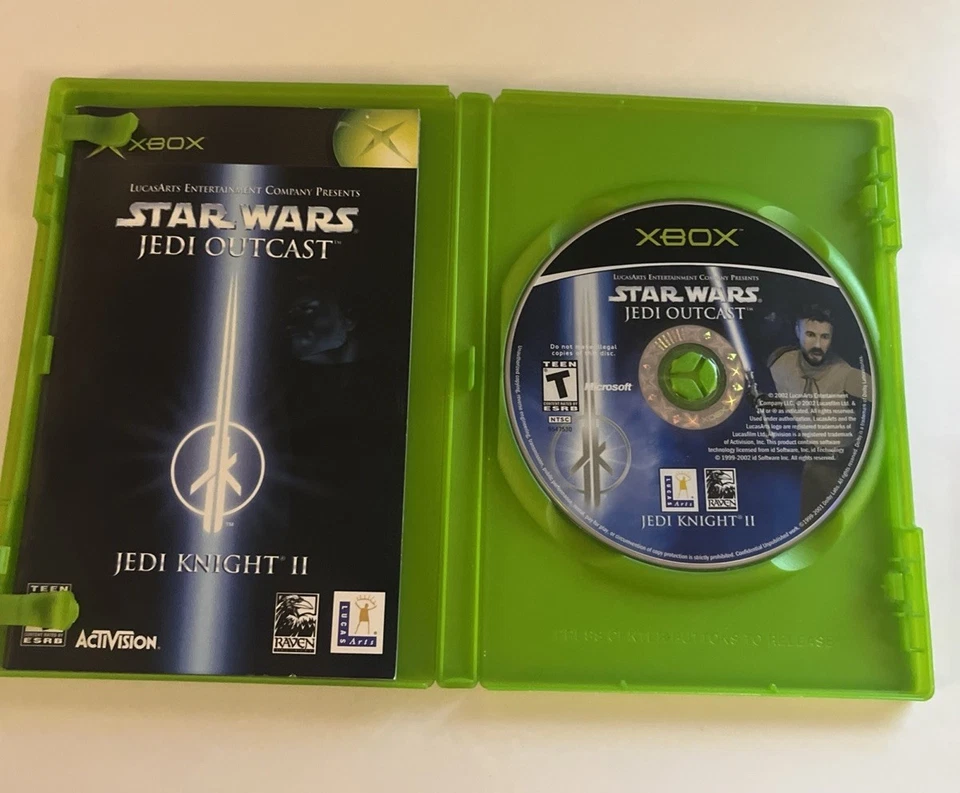 Star Wars: Jedi Knight II -- Jedi Outcast (Microsoft Xbox, 2002) en caja con manual Foto 3 de 4