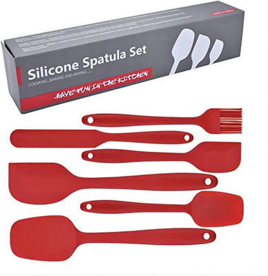 Silikon Spatel Set 6 Stück Küchenutensilien zum Kochen Backen und Mischen Hitze