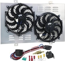 Radiator Shroud with Electric Fan Compatible with 1972-1979 Ford Gran Torino LTD