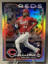 🔥ELLY DE LA CRUZ 2024 Topps Chrome Update Series Rookie Debut Refractor #REDS🔥