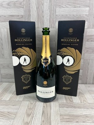 Champagner Bollinger 007 Boxen (x2) & Flasche (x1) - LEER - Hausbar - Display