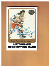 Brad Park AUTOGRAPHED 2001-02 Fleer Greats Hockey Redemption Card Signed Rangers