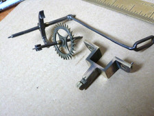 good set 18th c 30 hour longcase clock escapement-pallets etc   (A)