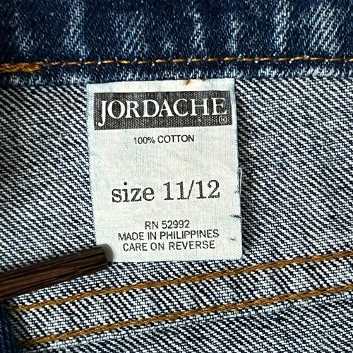 Vintage 90s Woman’s Jordache High Rise Denim Shorts 11/12 Blue Cutoff Hem - Picture 3 of 10