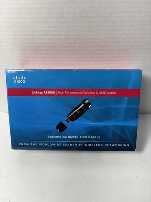 Linksys AE1000 Dual-Band Wireless-N USB Adapter with Dock & CD   Cisco